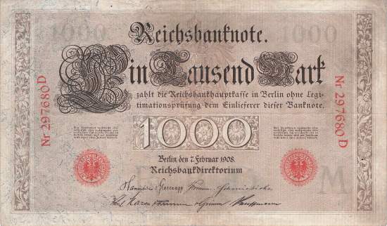 1000 Mark 1908 MD ro.36